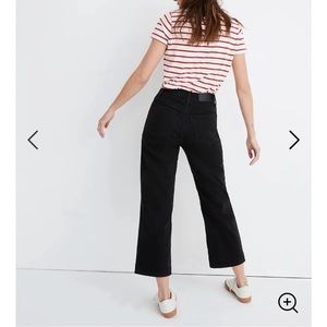 Madewell Slim Cropped Wide Leg Jeans Lunar
